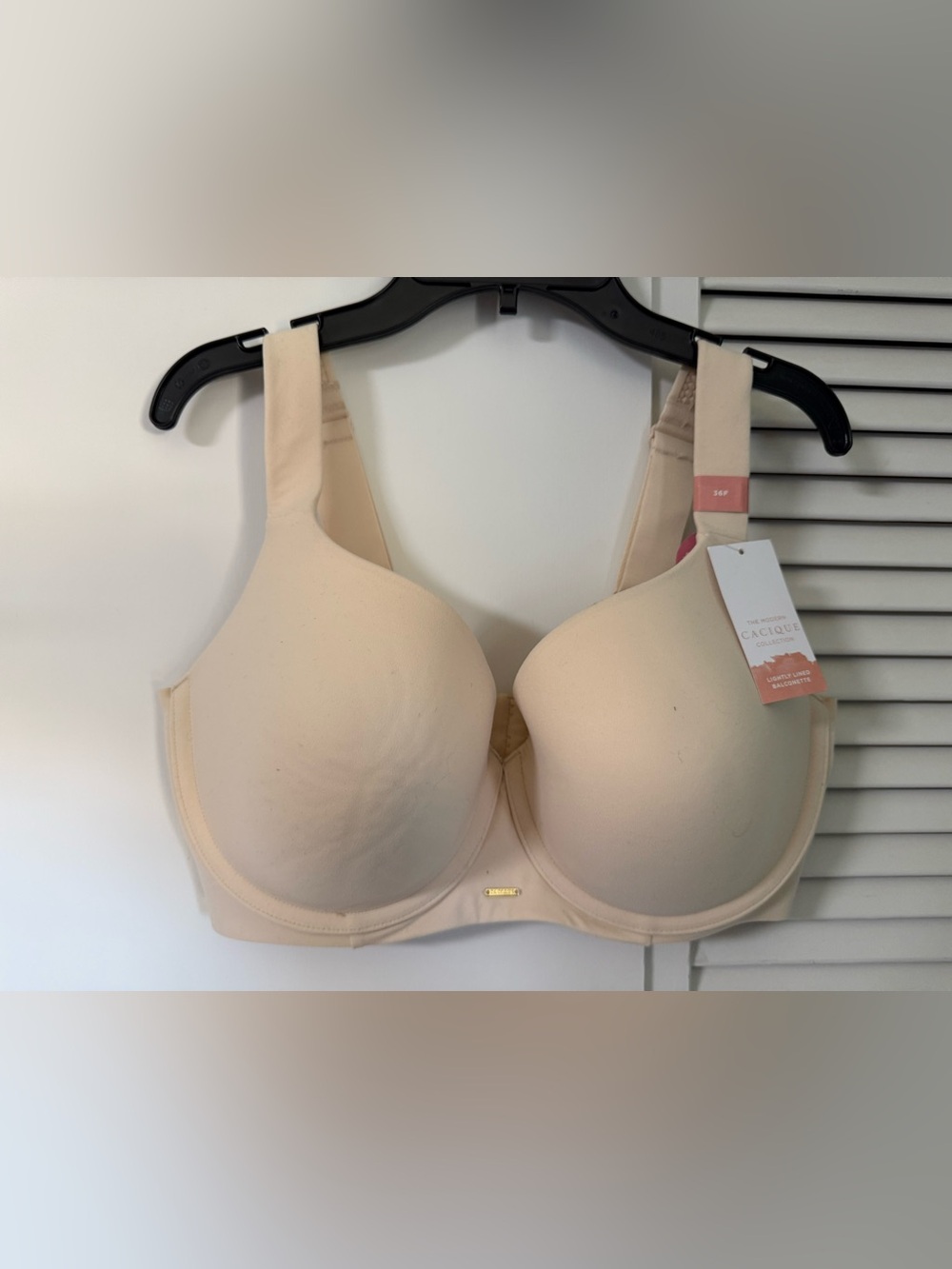 Cacique Smooth Full-Coverage T-Shirt Bra - Cream
